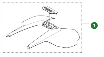 Top cover Automower 430V Nera in the group Spare Parts Robotic Lawn Mower / Spare parts Husqvarna Automower® 430V Nera at GPLSHOP (5401969-01)