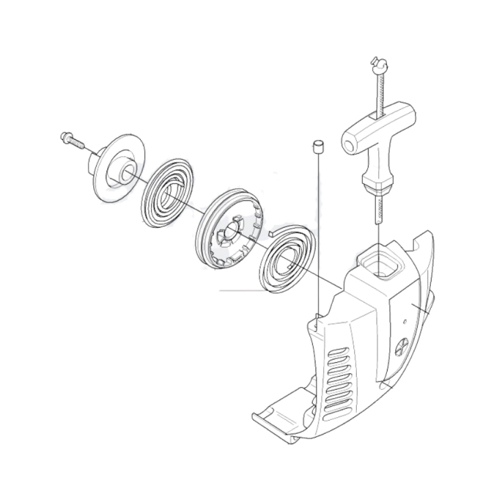 Starter Kpl 5440103-02 in the group Spare Parts / Spare parts Jonsered Brushcutters / Spare parts Jonsered GT2125 at GPLSHOP (5440103-02)