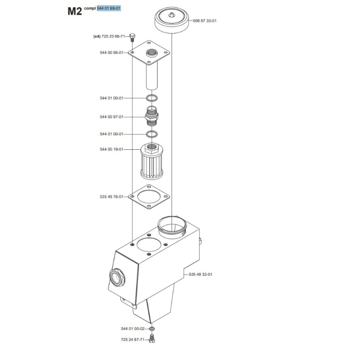 Tank in the group Spare Parts / Spare Parts Rider / Spare parts Husqvarna Rider Proflex 21 AWD at GPLSHOP (5440169-01)
