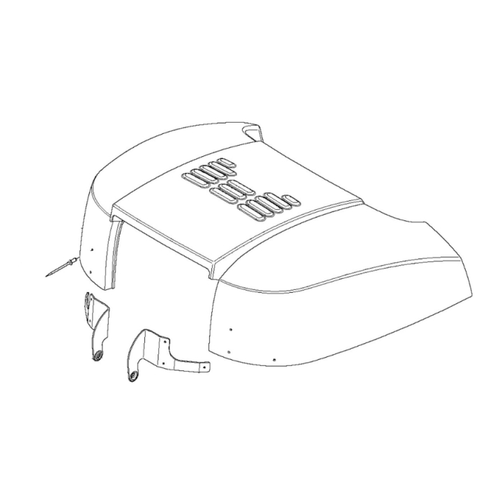 Engine Cover Kpl 5440744-03 in the group Spare Parts / Spare Parts Jonsered Ride-On Front Mowers / Spare parts Jonsered FR 2218FA2 at GPLSHOP (5440744-03)