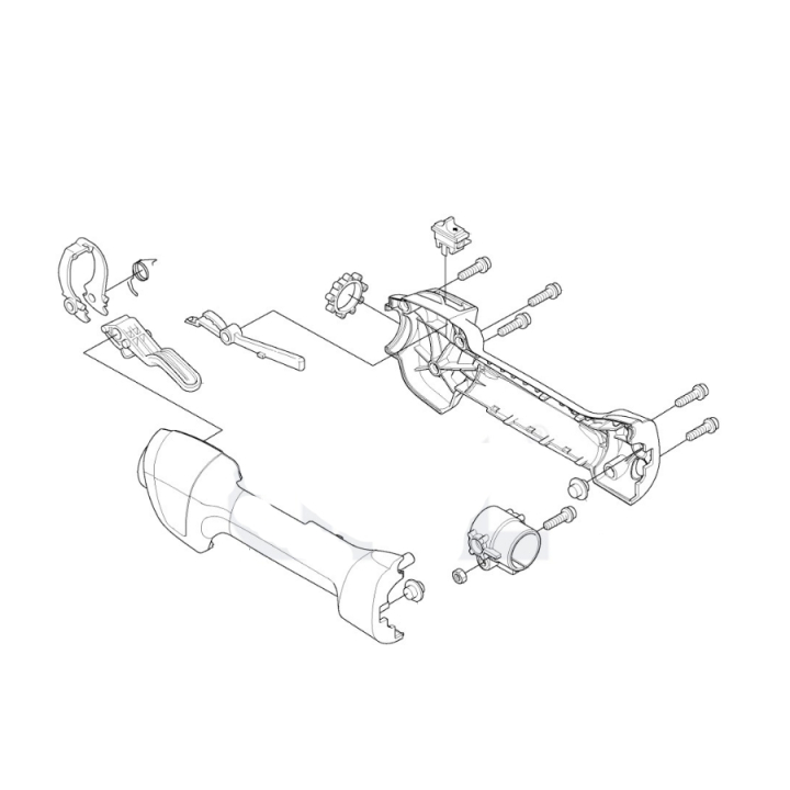 Handle, Throttle Control 5441436-03 in the group Spare Parts / Spare parts Jonsered Brushcutters / Spare parts Jonsered GC2236 at GPLSHOP (5441436-03)