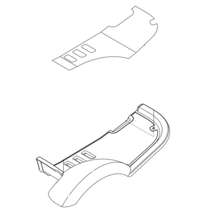Foot plate in the group Spare Parts / Spare Parts Rider / Spare parts Husqvarna Rider 11C at GPLSHOP (5448959-02)