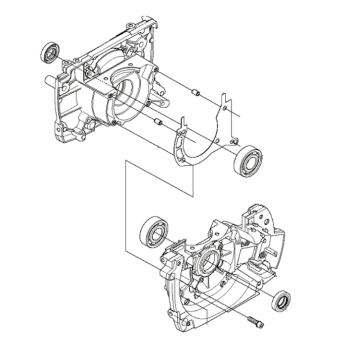 Crankcase 5449525-03 in the group Spare Parts / Spare parts Brushcutters / Spare parts Husqvarna 555RXT at GPLSHOP (5449525-03)