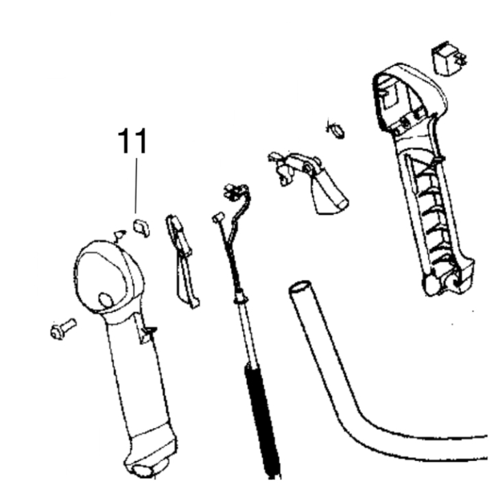 Throttle 5451593-01 in the group Spare Parts / Spare parts Partner Brushcutters / Spare parts Partner B250B GT at GPLSHOP (5451593-01)