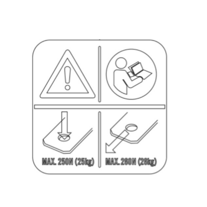 Decal towing 260N in the group Spare Parts / Spare Parts Rider / Spare parts Husqvarna Rider 420 TSX AWD at GPLSHOP (5462840-04)