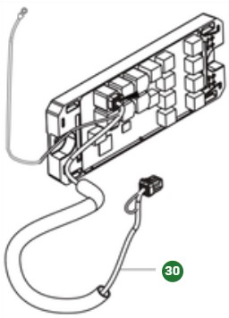 Wiring assembly main rear in the group Spare Parts / Spare Parts Rider / Spare parts Rider 112iC at GPLSHOP (5466882-01)
