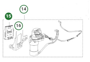 Battery holder Husqvarna HS166AE in the group at GPLSHOP (5472820-01)