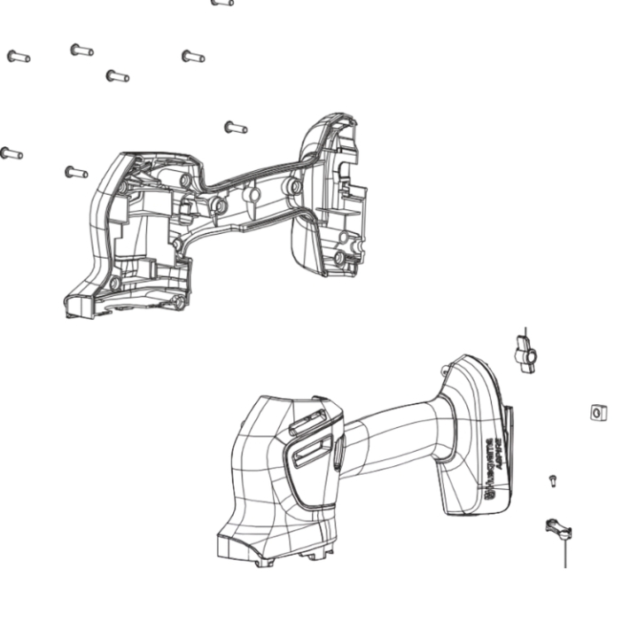 Housing assembly in the group Spare Parts / Spare Parts Hedge Trimmers / Spare parts Husqvarna Aspire S20 at GPLSHOP (5474030-22)