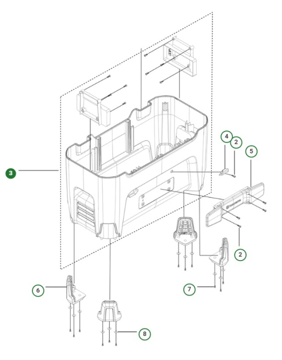 Housing assembly spare part kit in the group  at GPLSHOP (5475685-01)