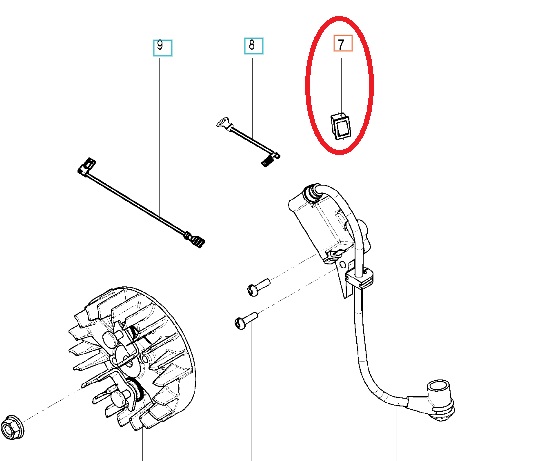 Switch 5742264-01 in the group Spare Parts / Spare parts Chainsaws / Spare parts Husqvarna 120/E at GPLSHOP (5742264-01)