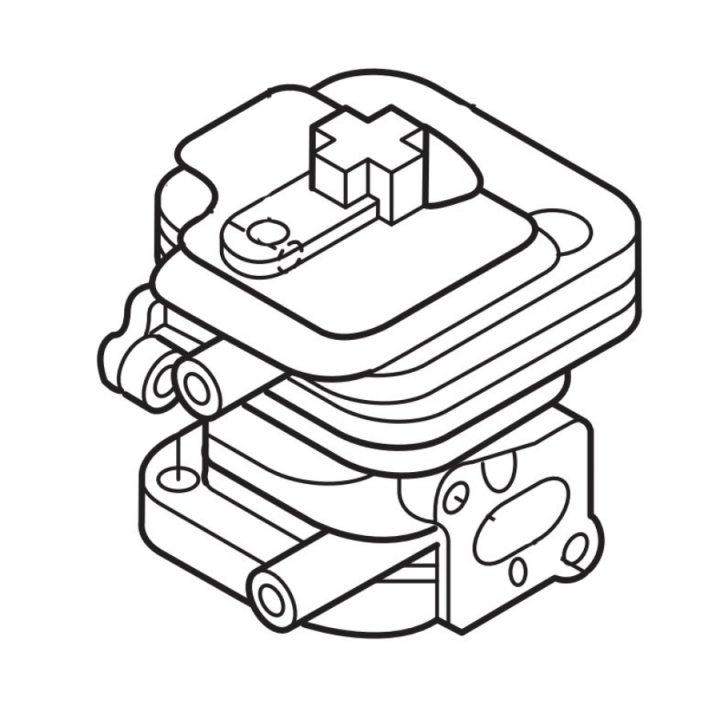 Cylinder 5753668-01 in the group Spare Parts / Spare parts Jonsered Brushcutters / Spare parts Jonsered GT2123 at GPLSHOP (5753668-01)