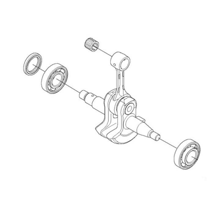 Crankshaft Kpl 5755452-16 in the group Spare Parts / Spare parts Chainsaws / ➤500 Series / Spare parts Husqvarna 556 at GPLSHOP (5755452-16)