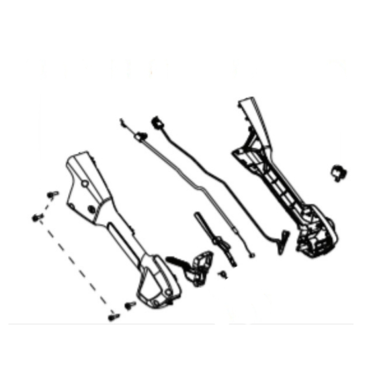 Throttle Handle Assy 5756711-01 in the group Spare Parts / Spare parts McCulloch Brushcutters / Spare parts McCulloch B428PS at GPLSHOP (5756711-01)