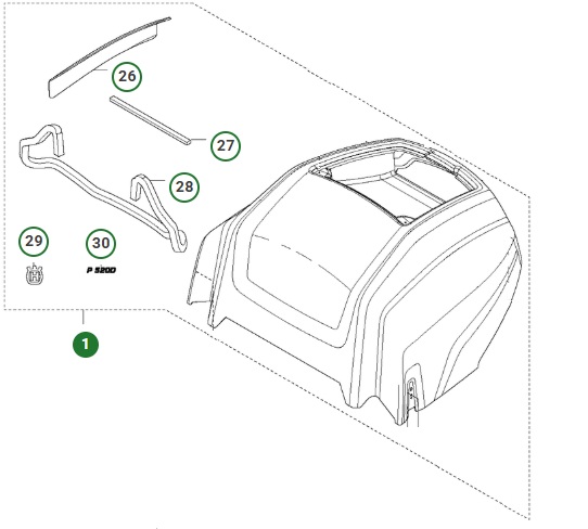Engine Cover 5757500-01 in the group  at GPLSHOP (5757500-01)