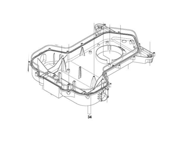 CHASSI LOWER KIT in the group Spare Parts Robotic Lawn Mower / Spare parts Husqvarna Automower® 265 ACX / Automower 265 ACX - 2015 at GPLSHOP (5759439-02)