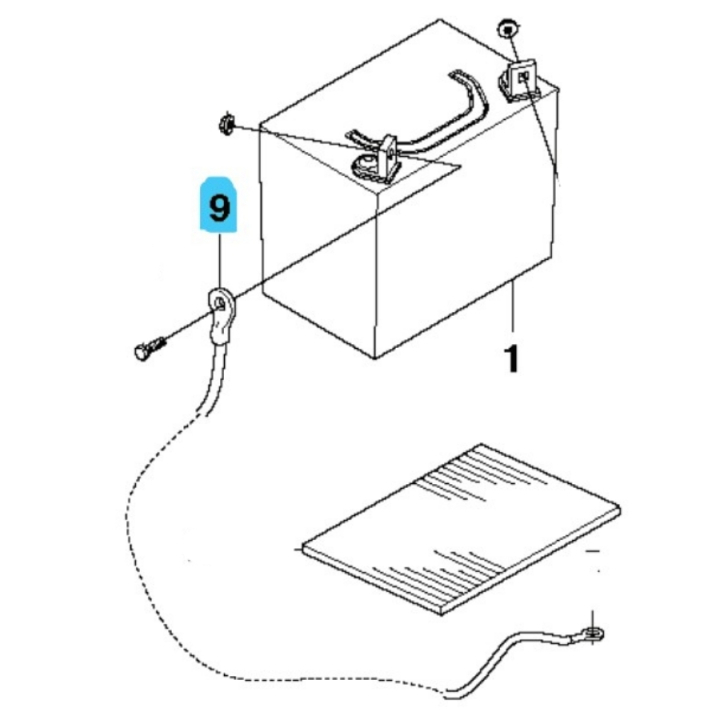 Cable in the group Spare Parts / Spare Parts Rider / Spare parts Husqvarna Rider 422 TS AWD at GPLSHOP (5761838-02)