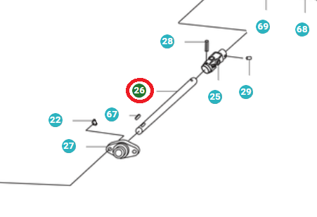 Drive Shaft 5764895-01 in the group  at GPLSHOP (5764895-01)
