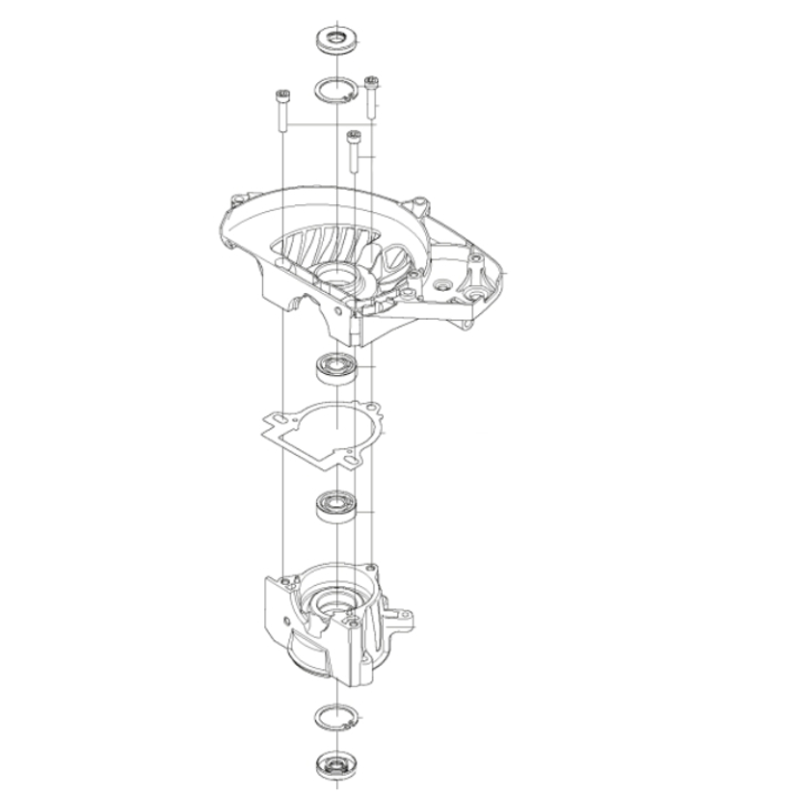 Crankcase in the group Spare Parts / Spare Parts Hedge Trimmers / Spare parts Husqvarna 322HD60 at GPLSHOP (5776699-02)
