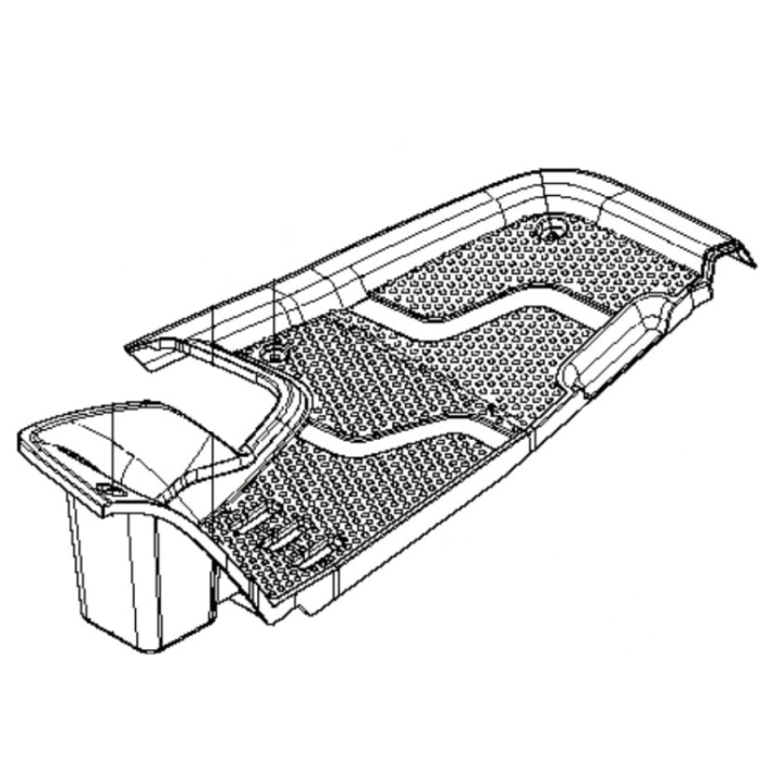 Foot plate in the group Spare Parts / Spare Parts Rider / Spare parts Husqvarna Rider 316TXs AWD at GPLSHOP (5777293-01)