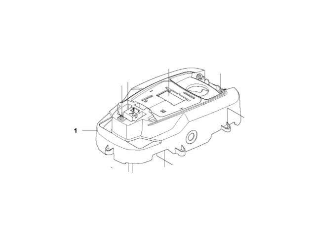 Display cover & sealing in the group Spare Parts Robotic Lawn Mower / Spare parts Husqvarna Automower® 105 / Automower 105 - 2019 at GPLSHOP (5777528-02)