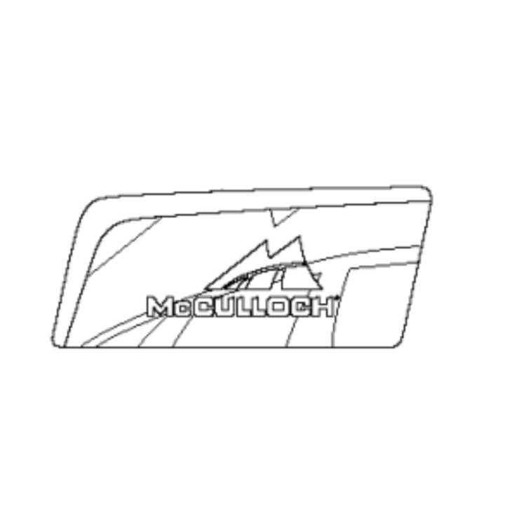 Decal 5778153-01 in the group Spare Parts / Spare parts McCulloch Chainsaws / Spare parts McCulloch CS340 at GPLSHOP (5778153-01)