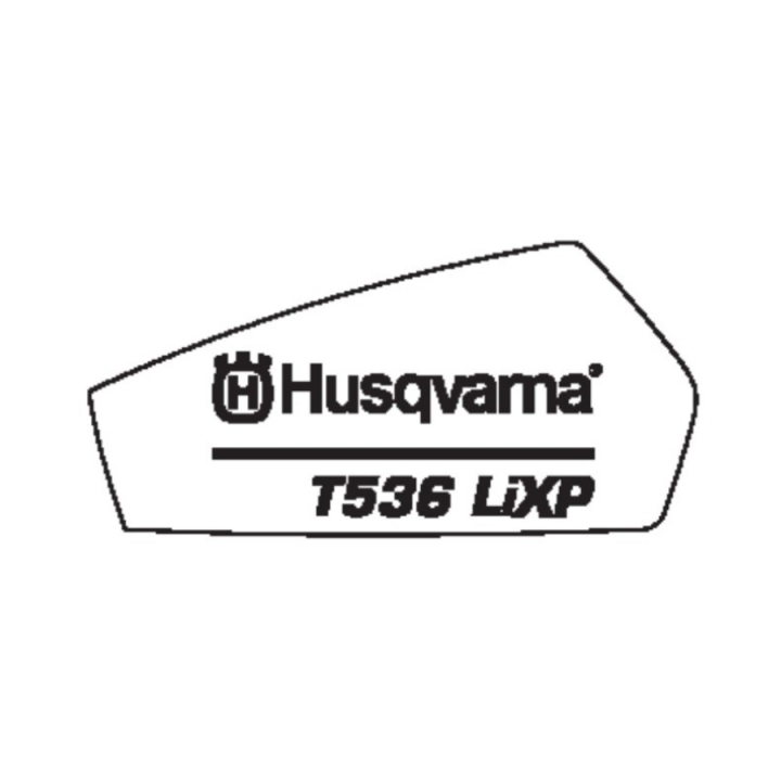Decal 5782290-01 in the group Spare Parts / Spare parts Chainsaws / ➤500 Series / Spare parts Husqvarna T536Li XP at GPLSHOP (5782290-01)