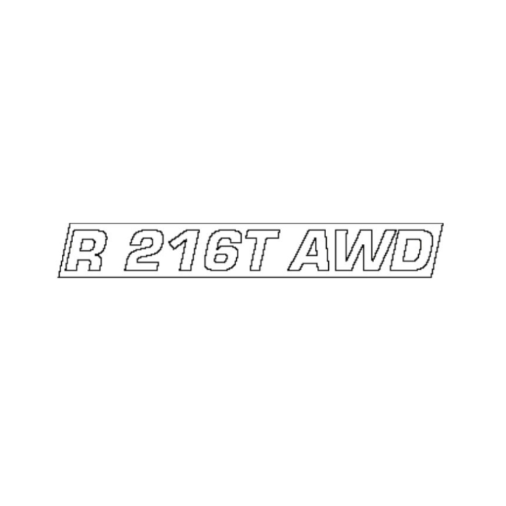 Decal Engine Hood R216T Awd in the group  at GPLSHOP (5783645-18)