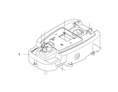 Display hood in the group Spare Parts Robotic Lawn Mower / Spare parts Gardena R70Li / Gardena R70Li - 2014 at GPLSHOP (5793919-01)