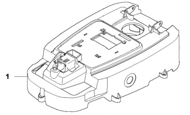 Display cover in the group Spare Parts Robotic Lawn Mower / Spare parts Gardena R80Li / Gardena R80Li - 2020 at GPLSHOP (5793919-04)