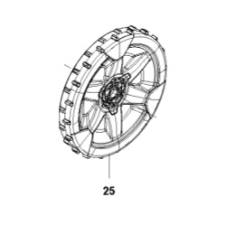 Rear wheel in the group Spare Parts Robotic Lawn Mower / Wheels & Tires Husqvarna Automower® / Drive Wheels / Rear Wheels at GPLSHOP (5795060-03)