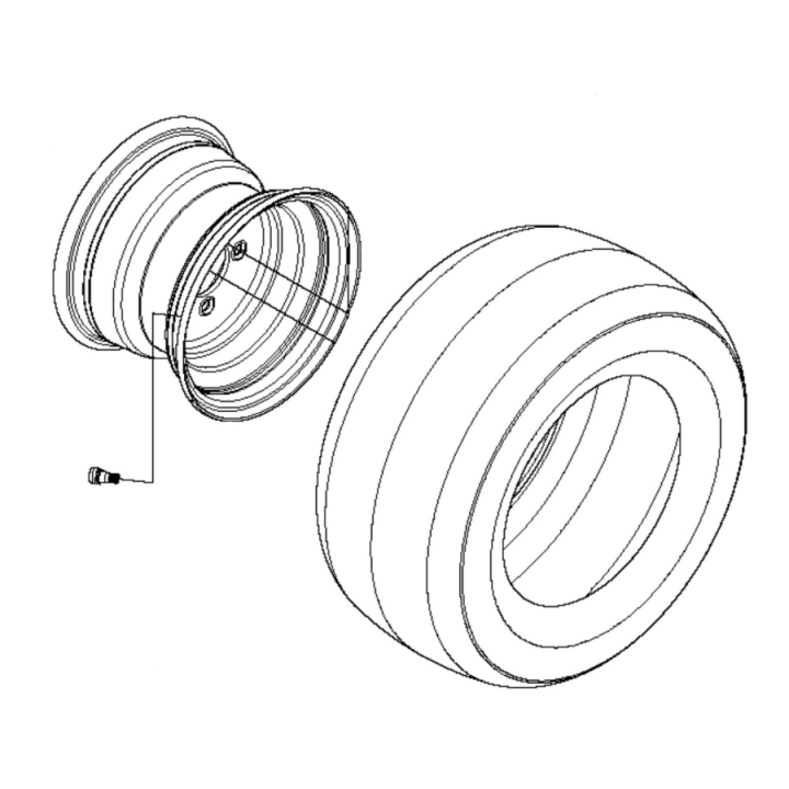 Wheel Kpl 5807693-01 in the group Spare Parts / Spare Parts Rider / Spare parts Husqvarna P525DX at GPLSHOP (5807693-01)