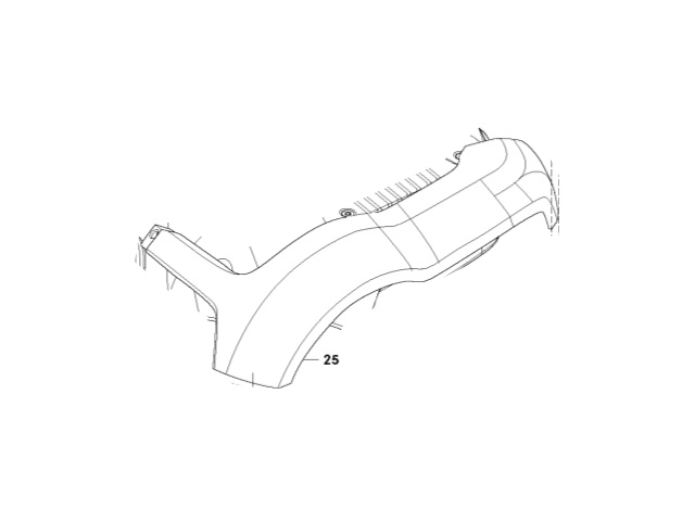 Cover Right R160 in the group Spare Parts Robotic Lawn Mower / Spare parts Gardena R160 / Gardena R160 - 2015 at GPLSHOP (5807806-02)