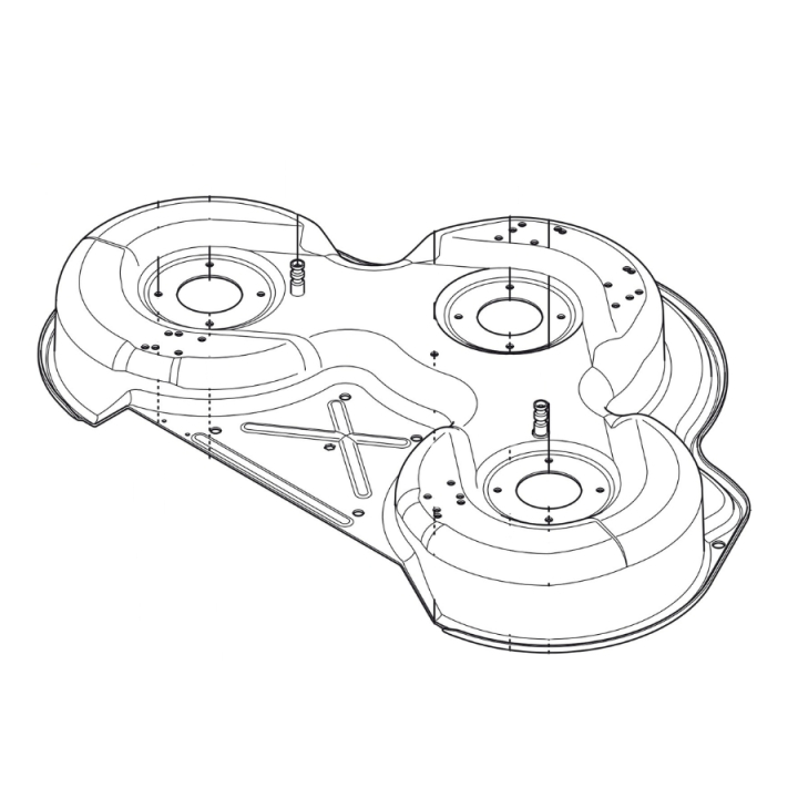 Deck Shell Assy Combi 94 Blac 5811176-12 in the group  at GPLSHOP (5811176-12)