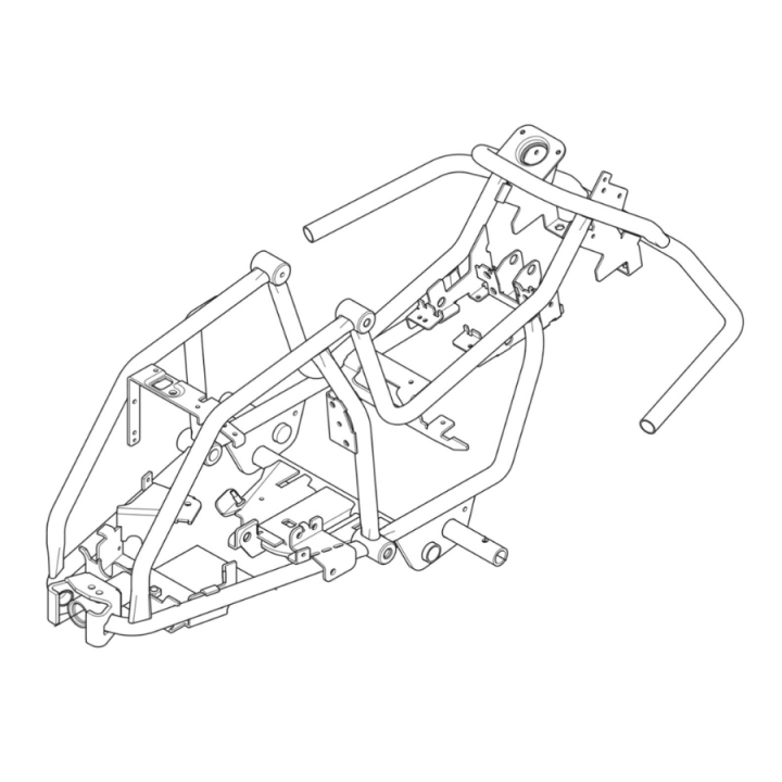Frame in the group Spare Parts / Spare Parts Rider / Spare parts Husqvarna Rider 115B at GPLSHOP (5812741-01)