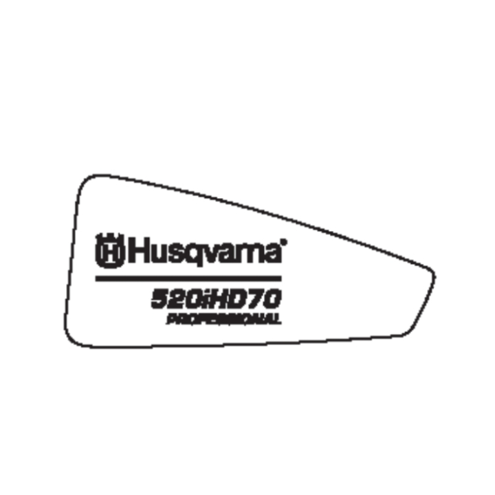Decal Product Left 520Ihd70 in the group Spare Parts / Spare Parts Hedge Trimmers / Spare parts Husqvarna 520iHD70 at GPLSHOP (5816628-06)