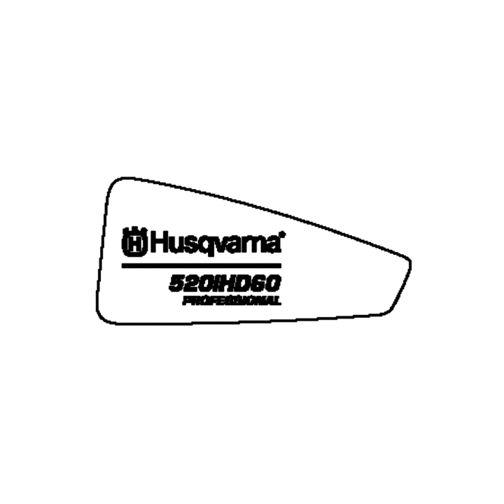 Decal Product Right 520Ihd60 in the group Spare Parts / Spare Parts Hedge Trimmers / Spare parts Husqvarna 520iHD60 at GPLSHOP (5816629-05)