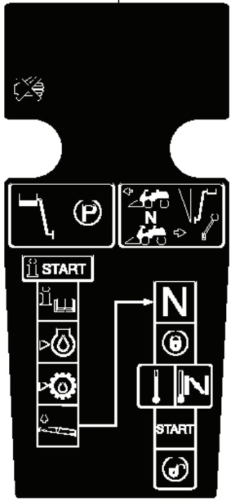 Decal in the group Spare Parts / Spare Parts Jonsered Ride-On Front Mowers / Spare parts Jonsered FR 2216 MA 4x4 at GPLSHOP (5825700-01)