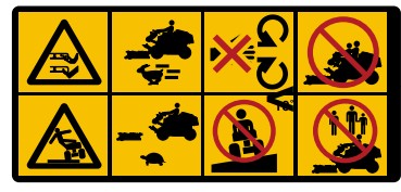 Start/Warning sticker P525D&P520 in the group Spare Parts / Spare Parts Rider / Spare parts Husqvarna PT 26D at GPLSHOP (5825700-05)