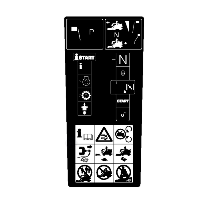Warning/Start Decal P524 5825700-06 in the group Spare Parts / Spare Parts Rider / Spare parts Husqvarna P524 EFI at GPLSHOP (5825700-06)