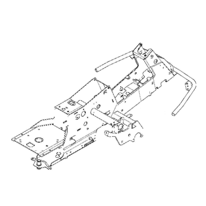 Chassis in the group Spare Parts / Spare Parts Rider / Spare parts Husqvarna Rider 316TXs AWD at GPLSHOP (5827582-02)