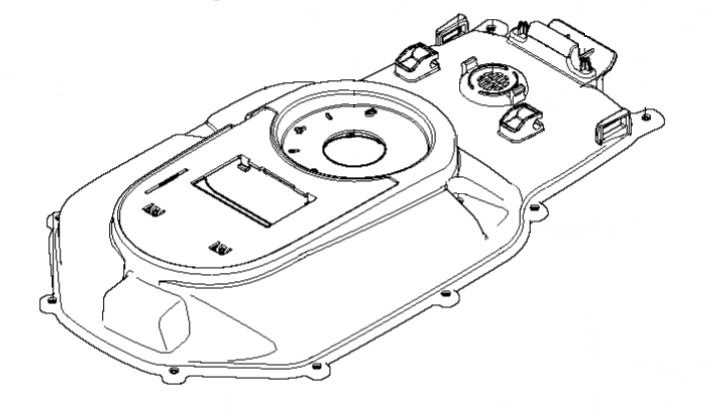 Chassis Upper in the group Spare Parts Robotic Lawn Mower / Spare parts Gardena Sileno Life / Gardena Sileno Life - 2023 at GPLSHOP (5828241-02)