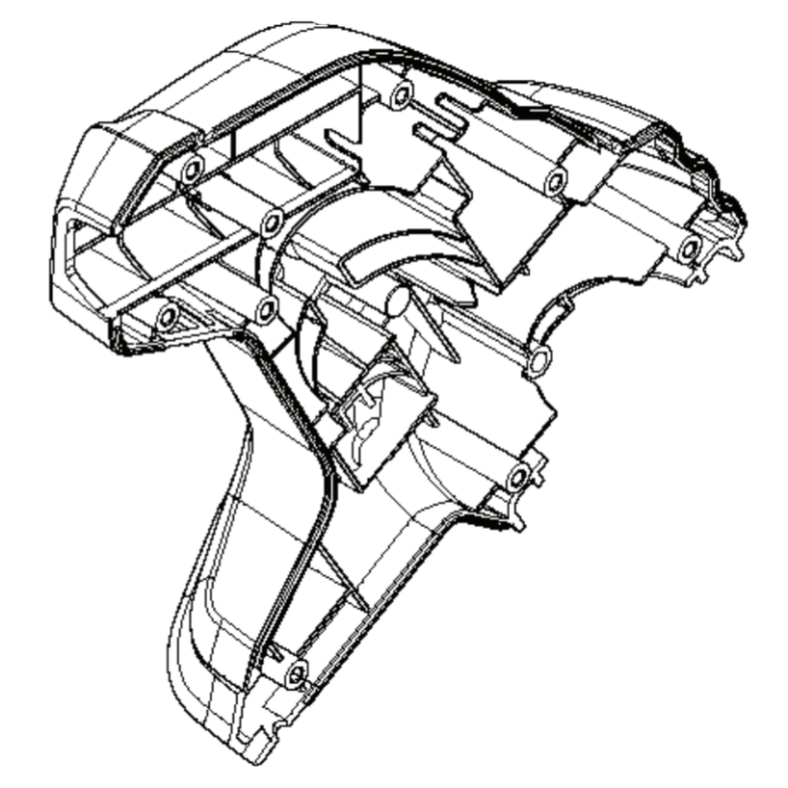 Engine cover Left in the group Spare Parts / Spare parts Brushcutters / Spare parts Husqvarna 136LiL at GPLSHOP (5853282-01)