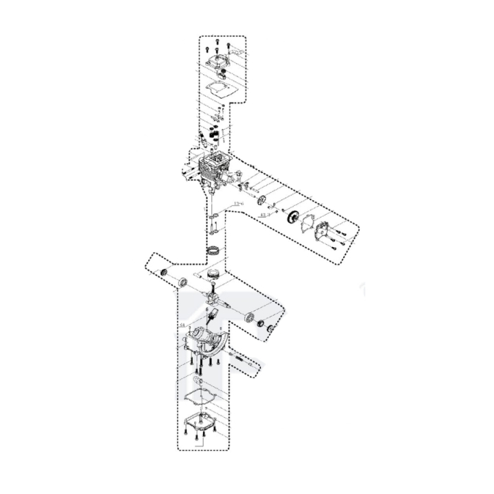 Engine 5853611-01 in the group Spare Parts / Spare parts Partner Brushcutters / Spare parts Partner BC435L at GPLSHOP (5853611-01)