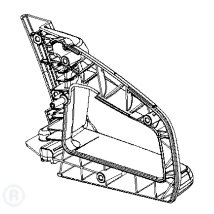 Rear Handle Black 5854356-01 in the group at GPLSHOP (5854356-01)