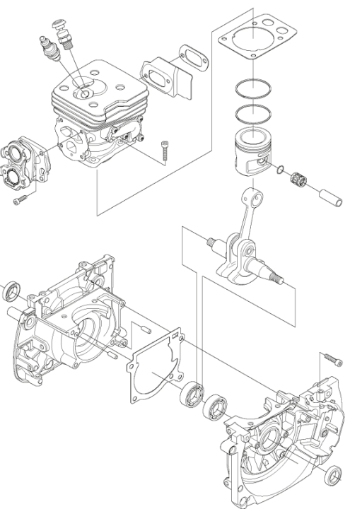 Short Block 5854515-03 in the group Spare Parts / Spare parts Brushcutters / Spare parts Husqvarna 545F at GPLSHOP (5854515-03)