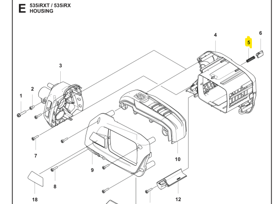 Feather 5854800-01 in the group Spare Parts / Spare Parts Leaf Blowers / Spare parts Husqvarna 525iB Mark II at GPLSHOP (5854800-01)