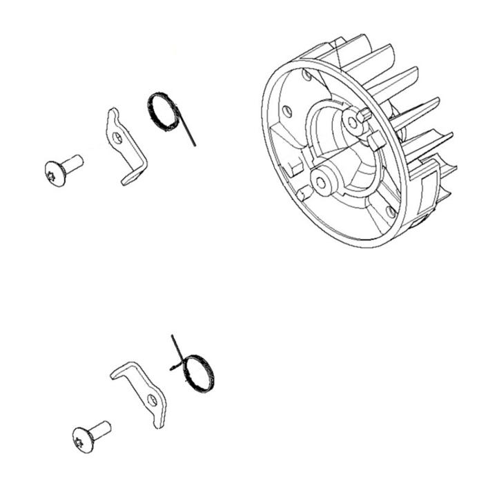 Flywheel Compl in the group Spare Parts / Spare Parts Leaf Blowers / Spare parts Husqvarna 525BX at GPLSHOP (5856831-01)