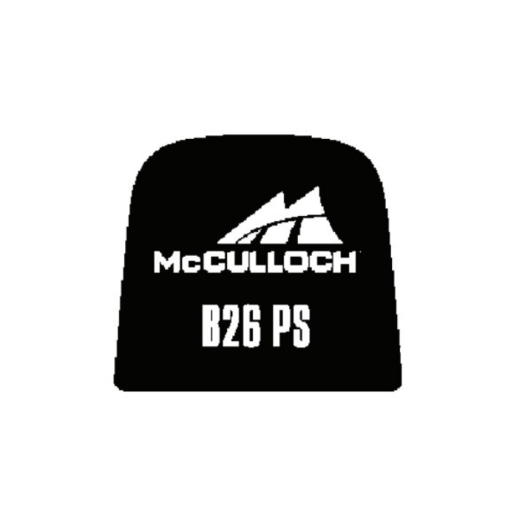 Decal 5856936-01 in the group Spare Parts / Spare parts McCulloch Brushcutters / Spare parts McCulloch T26 CS at GPLSHOP (5856936-01)