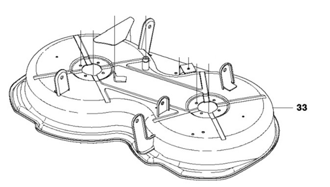 Cutting Deck Assy - Jc85 Jonse in the group Spare Parts / Spare Parts Jonsered Ride-On Front Mowers at GPLSHOP (5861470-02)