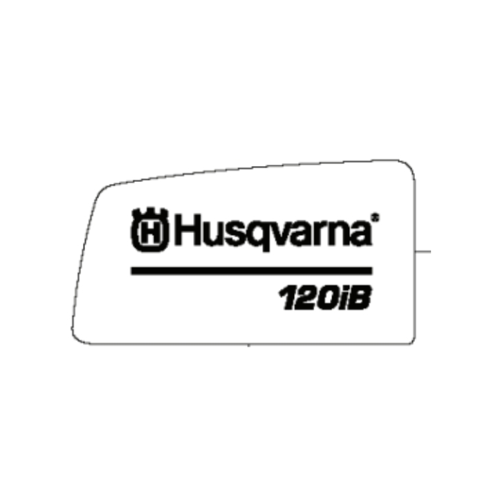 Decal Product Decal in the group Spare Parts / Spare Parts Leaf Blowers / Spare parts Husqvarna 120iB at GPLSHOP (5868341-08)